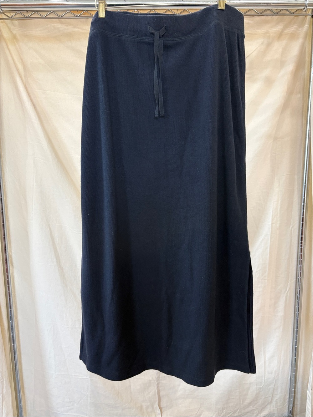 Old Navy Black Knit Drawstring Maxi Skirt